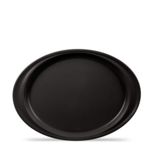 Melamine 14" Handled Oval Platter  - Black
