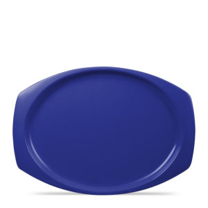 Melamine 15" Squared Edge Platter - Cobalt Blue