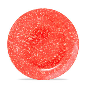 Cora - Melamine 10" Plate - Summer Mottled - Chili Red