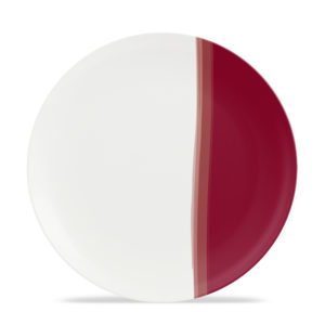 Cadence - Melamine 10" Plate - Dipped Glaze  Merlot Red