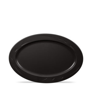 Chef's Collection - Melamine 13" Oval Platter - Black