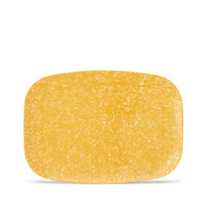14" Melamine Platter - Summer Mottled - Maize Yellow