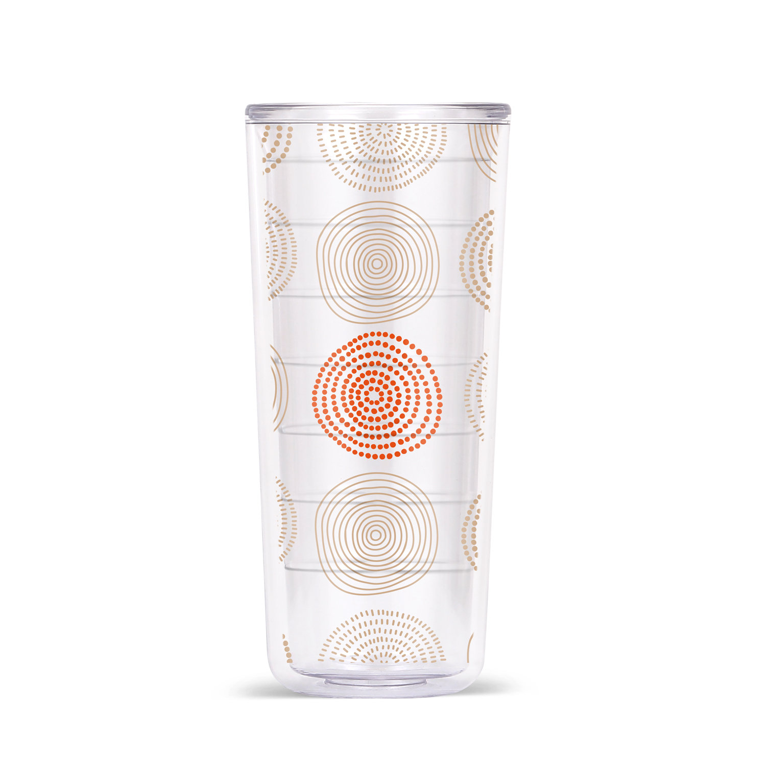 18oz DW Insulated Tritan Tumbler - Stripes & Spirals - Putty and Canyon Coral Spirals