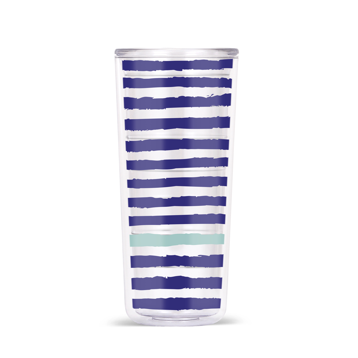18oz DW Insulated Tritan Tumbler - Stripes & Spirals - Blue and Sea Aqua Stripes