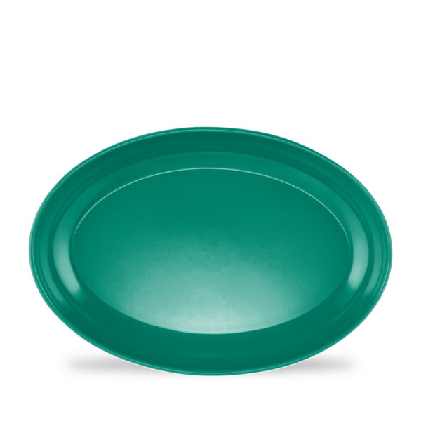 Melamine 36oz Oval Serving Bowl - Jade Green
