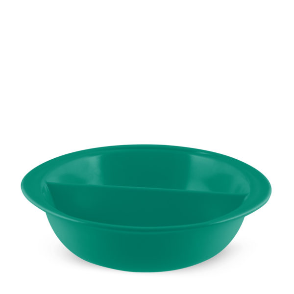 Melamine 46oz Handled Divided Serving Bowl - Jade Green