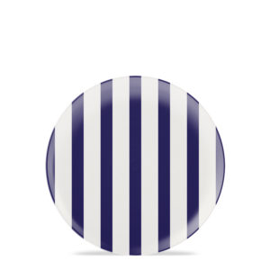 Cora - Melamine 8" Plate - Patriotic Stripes Blue
