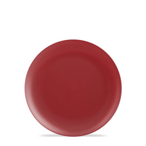 Cora - Melamine 8" Plate - Merlot Red