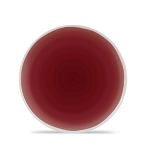 Cadence - Melamine 9" Salad Plate - Reactive Glaze Merlot Red