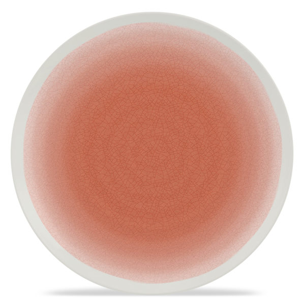 13" Round Platter - Reactive Glaze - Canyon Coral