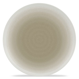 13" Round Platter - Reactive Glaze - Putty