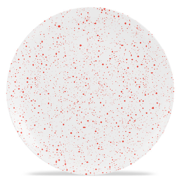 13" Round Platter - Speckled - Canyon Coral