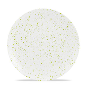 Cadence - Melamine 10" Plate - Speckled - Citrus Green