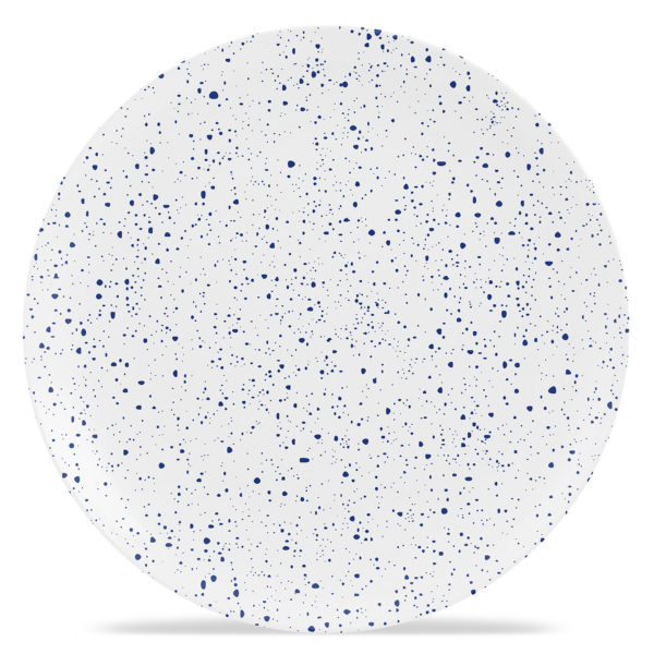 13" Round Platter - Speckled - Cobalt Blue