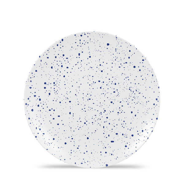 Cadence - Melamine 9" Salad Plate - Speckled - Cobalt Blue