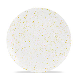 Cadence - Melamine 10" Plate - Speckled - Maize Yellow