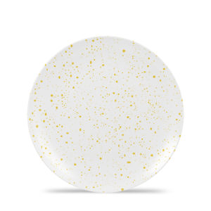 Cadence - Melamine 9" Salad Plate - Speckled - Maize Yellow