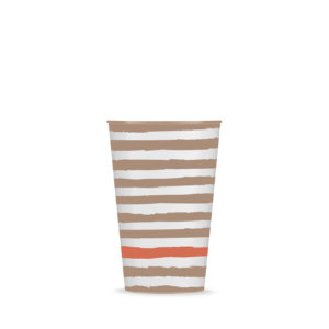 16oz Reusable Tumbler - 4pack - Stripes & Spirals - Coral/Putty